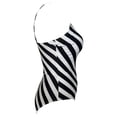 thumbnail image 3 of Traje de Baño Ocean Pacific para Mujer Completo con Un Tirante en Hombro, Escote Redondo, Estampado Rayas Multicolor Talla EG, 3 of 4