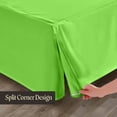 thumbnail image 5 of SGI Bedding 12 Inch Pleated Bed Skirt | Microfiber Bed Skirt | Fade Resistant, Wrinkle Free, Anti-static, Decorative, Extra Storage Space, Clutter-Free | Olympic Queen, Parrot Green, 5 of 6