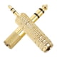 thumbnail image 5 of 2 adaptadores de jack chapados en oro para auriculares, de 3,5 mm a 6,5 mm y de 6,5 mm a 3,5 mm. Adaptador de jack de audio estéreo para auriculares, micrófono, guitarra y piano., 5 of 7