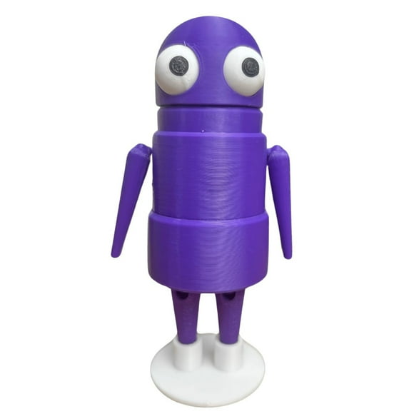 Jouets Imprimés 3D, Figurine de Robot Rouge avec Yeux en Relief, Décoration de Bureau Imprimée 3D Mignonne, Cadeau Unique pour Enfants et Adultes, Construction en Plastique Robuste