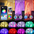 thumbnail image 1 of Luces de línea de cuero de colores mágicos, luces de ambiente, luces de hadas Bluetooth para árboles de Navidad, decoraciones de cumpleaños, cadenas de luces navideñas, 1 of 3