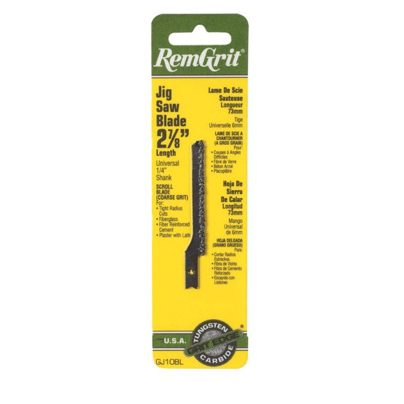 Hoja de sierra caladora RemGrit, grano de carburo universal, 2,8 cm, 1 paquete