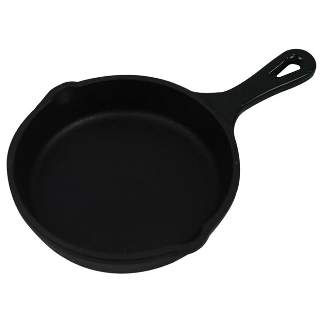 Batería de cocina de hierro fundido esmaltado (sartén de 6", verde bistró)