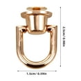 thumbnail image 2 of ORDDIART 10Pcs Rotatable D Rings for Pieces Simple Structure Metal, 2 of 5