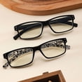 thumbnail image 6 of 5-Pack Reading Glasses for Men women, Blue Light Blocking Readers, Spring Hinge, Black flower print, +2.0, 6 of 8
