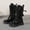 Black, variant on Fashion Autumn Children Girls Sports Shoes Flat Thick Bottom Non Slip Easy To Wear PU Upper Comfortable Boots Black 26