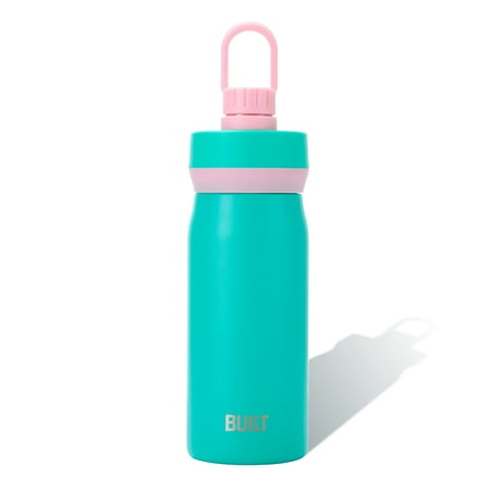 Built 16-Ounce Cascade Stainless Steel Water Bottle with Chug Lid  16-ounces  Mint