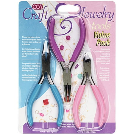 Jewelry Making Tools And Supplies - Cousin Craft & Jewelry Tool 3-Piece Kit