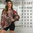 thumbnail image 6 of Garronmavis Pullover for Women Camo Oversized Camouflage Hunting Forest Crewneck Loose Daily Top Long Sleeve Tops with Pockets Pullover for Women, Size 3XL, 6 of 6