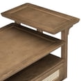 thumbnail image 5 of Coffee table with sturdy frame and rattan decorations for living room functionality and style, 5 of 6