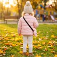 thumbnail image 6 of Abcomgle Girls Winter Jackets 10-12 Winter Stand Collar Puffer Jacket Kids Warm Lightweight Toddler Puffer Coat Quilted Boys' Outerwear Jackets & Coats, 6 of 8