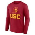 thumbnail image 2 of Men's Cardinal USC Trojans Lockup Team Long Sleeve T-Shirt, 2 of 3