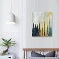 thumbnail image 4 of Nawypu  Blue and Gold Abstract Canvas Wall Art Modern Gold Foil Grey Artwork Luxury Painting Printed on Canvas for Walls Guest Room Girls Gifts Decor Each, 4 of 5