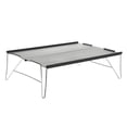 thumbnail image 4 of FENGGUIQU 1 Ensemble Table Pliante Grise pour Amateurs de Plein Air Portable pour Camping et Randonnée Petite Table de Pique-Nique, 4 of 7