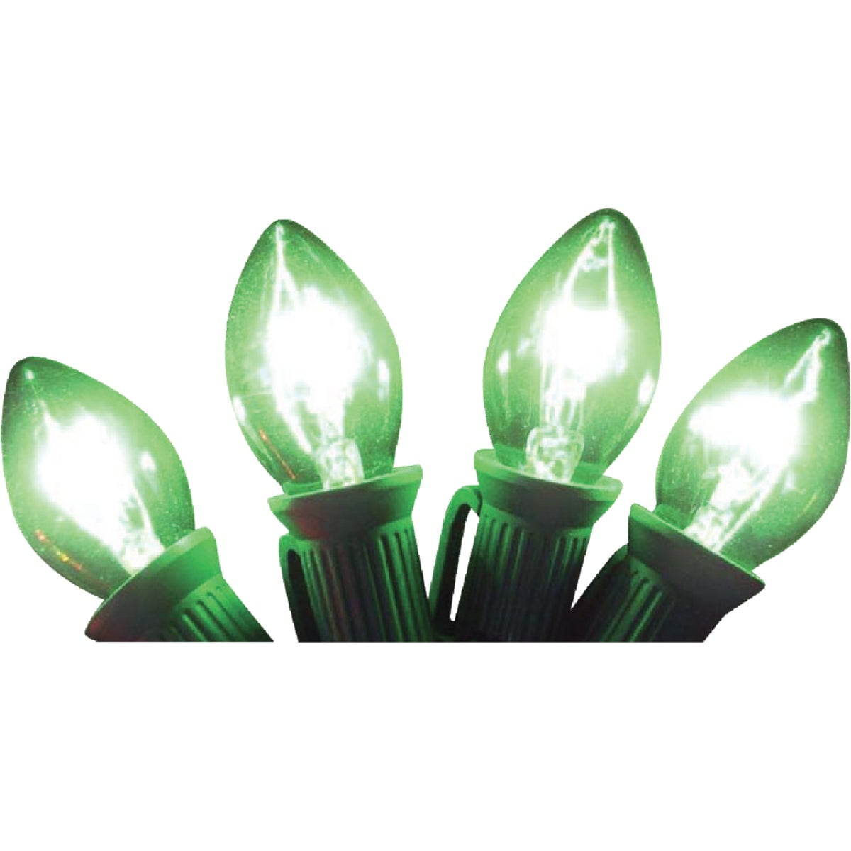 J Hofert C7 Green Transparent 125V Replacement Light Bulb (4-Pack) 1415-05