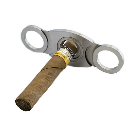 Stainless Steel Guillotine Style Tarnish Proof Cigar Cutter by Super Z