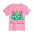 thumbnail image 5 of Staki Christmas Toddler Shirt Toddler Christmas Shirts for Kids Cute Raglan T-Shirts Girl Xmas Holiday Tee(Pink,2-3 Years), 5 of 6