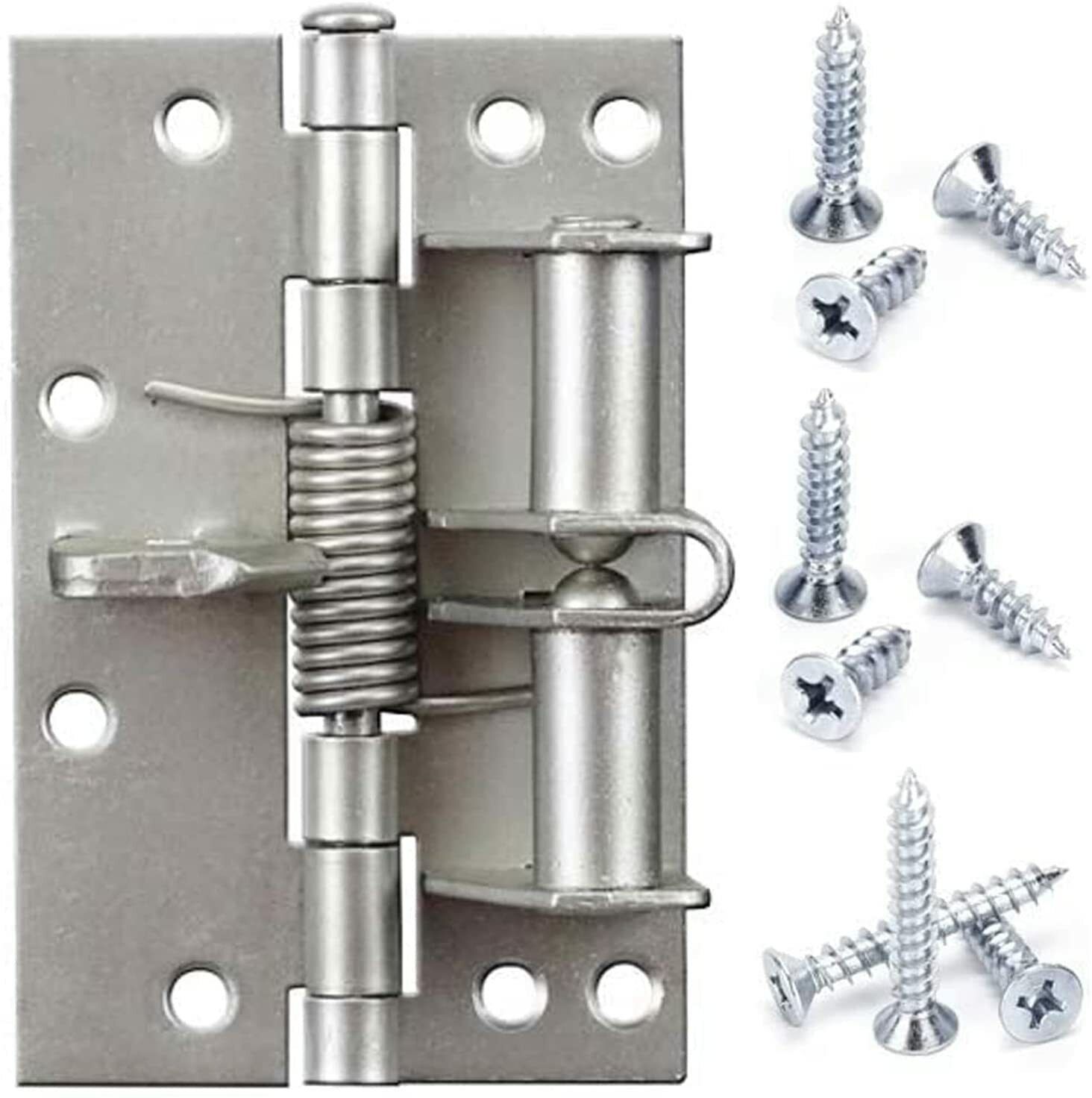 Multifunctional Spring Positioning Hinge Door Closer, Hidden Automatic