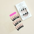 thumbnail image 2 of Yoyauz Coffin Pressed Nails Fake French Nails Full Coverage Acrylic Fake Nails for Ladies & Girls 24PCS, 2 of 6