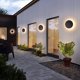 thumbnail image 4 of JSXing Aplique de pared LED Eclipse, L&aacute;mpara de Pared para Exterior y Interior, lampara de pared moderno negro. Impermeable IP65. Blanco c&aacute;lido/Blanco. CA 12 W cableado. Aluminio, 4 of 7