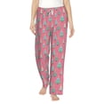 thumbnail image 2 of Lsque Pastel Christmas Trees on Pink Print Women's Pajama Pants, Lounge Pant - Comfortable Home Wear,Elastic Waistband, Stylish Design-Medium, 2 of 9