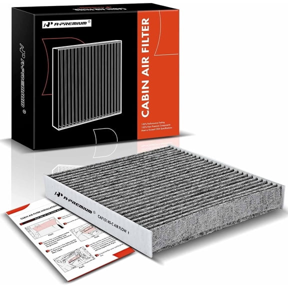 A-Premium Cabin Air Filter with Activated Carbon Compatible with Infiniti, Nissan & Mitsubishi Models - Altima, Maxima, Murano, Sentra, FX35, FX45, G35, Lancer, Outlander