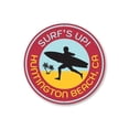 thumbnail image 2 of Huntington Beach Surfing Novelty Decor, Metal Wall Sign - 12" Circle, 2 of 4
