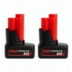 thumbnail image 1 of Batería VOLT1799 Paquete de 2, 6.0Ah 12V para Milwaukee M12, 1 of 6