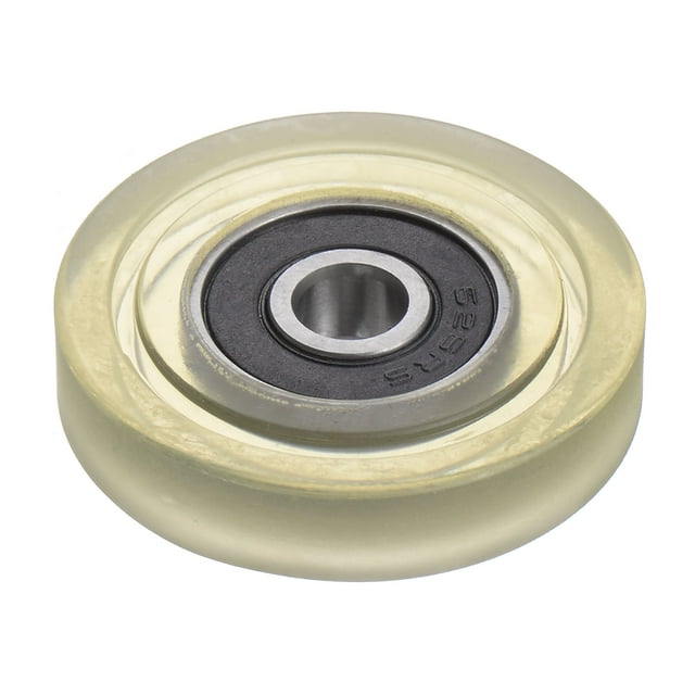 Unique Bargains Roulement à Rouleau à Poulie en PU 6x33x7 mm, Roue de Guidage Revêtue de Polyuréthane pour Usage Industriel, Vert
