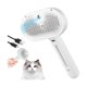 thumbnail image 1 of HAYAN Magic Wand for Pet Hair, Pet Steam Hair Comb Brush for Shedding, 4 In 1 Spray Brush for Long & Short Haired Cat&Dog, Self-Cleaning Hairs Remover with Release Button (White), 1 of 1