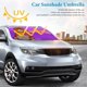 thumbnail image 3 of Chica Palabra Sombrilla Solar para Auto - Protector de Parabrisas Plegable | Cortina Solar Delantero | Bloqueo UV y Aislamiento de Calor 133x73cm, 3 of 6