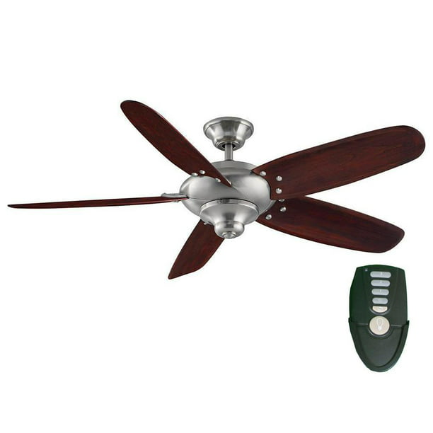 Home Decorators Collection Altura 56 In Indoor Brushed Nickel Ceiling Fan With Remote Control New Open Box Com - Home Decorators Collection Ceiling Fan Installation Video