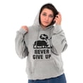 thumbnail image 4 of Never Give Up Rhino to Unicorn Gym Hoodie Sweatshirt Women Men Brisco Brands X, 4 of 6