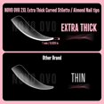 thumbnail image 2 of Funda completa Nail Tips NOVO OVO XXL con forma de almendra curvada, 240 unidades, 2 of 7