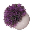 thumbnail image 3 of Bola de hierba artificial en maceta, simulación de hierba, decoración de plantas, decoración de la mesa de la oficina en casa, hierba tipo 4, morado Advancent HA7593-10B, 3 of 6