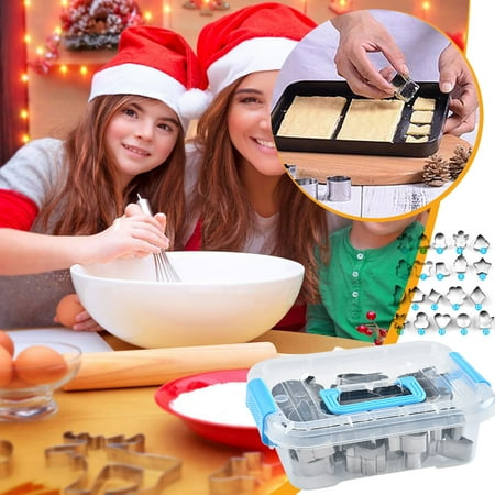 

Zedker Christmas Decorations Christmas Stainless Steel Mold Fruit Cutting Mold Sugar Turning Tool Combination DIY Baking Tool