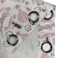 thumbnail image 4 of Ambesonne Eiffel Tower Grommet Curtain, Paris Honeymoon, 50" x 108", Pale Pink White, 4 of 6