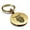 Gold, variant on Stainless Steel Viking Warrior Champion Round Medallion Keychain Circle Ring