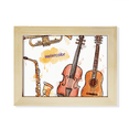 thumbnail image 1 of Watercolor Instrument Combination Music Pattern Desktop Photo Frame Picture Art Decoration Painting 6x8 inch, 1 of 3