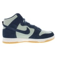thumbnail image 2 of Nike Dunk High Retro SE Leather Mens Shoes Size 9, Color: Jade Horizon/Armory Navy, 2 of 4