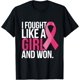 thumbnail image 1 of Breast Cancer Awareness I Fought Like A Girl and Won - Camiseta para mujer, 1 of 2