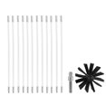 thumbnail image 3 of Juego de varillas de cepillo para limpieza de chimeneas Limpiador de paredes extensible Accesorios para chimeneas JShteea Para estrenar, 3 of 8