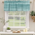 thumbnail image 2 of 2 Pack Valances for Window, Duck Green Short Curtains for Kitchen Bedroom Living Room, Vintage Modern Abstract Art Ombre Rod Pocket Small Window Treatment Valance Drapes 54 x 18 Inch, 2 of 8