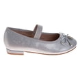 thumbnail image 2 of Badgley Mischka Dress Shoes for Girls Elegant Glitter Finish Classic formal (Little Kids Big Kids), Silver, Size: 2, 2 of 9
