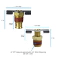 thumbnail image 7 of 132 ROLAIR Air Compressor Drain Valve 1/4" Tank Drain, 7 of 7