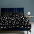 thumbnail image 3 of Moon And Star Print Duvet Cover Set Themed Multicolor Polyester Bedding Set for Bedroom Decoration, 3 of 6