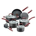 thumbnail image 1 of T-fal Ultimate Hard Anodized Dishwasher Safe Nonstick Cookware Set, 12-Piece, Red, 1 of 5