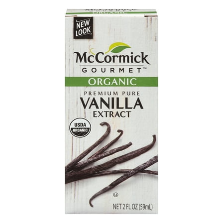 McCormick Gourmet All Natural Organic Pure Vanilla Extract, 2.0 fl oz Box