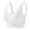 White, variant on Bras for Women,Front Closure Racerback Underwire Bra Full Coverage Unlined Plus Size Support,Sports Bras for Women,Grey,2XL