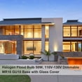 thumbnail image 3 of GU10 Halogen 50W Bulbs, 6 pack GU10+C 120V 50W with 2800k Warm White, Long Lifespan GU10 MR16 Dimmable for Track & Recessed Lighting, 3 of 9
